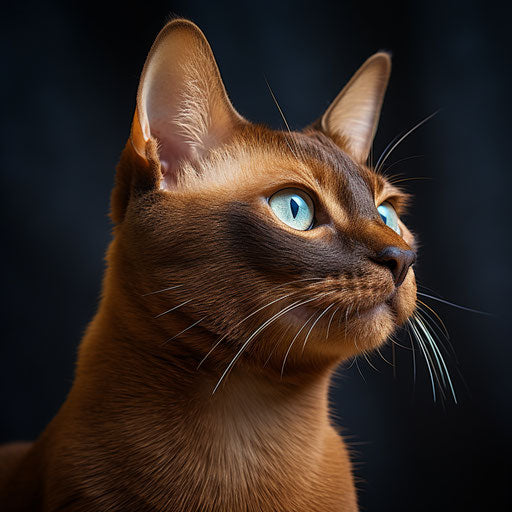 Burmese cat side view