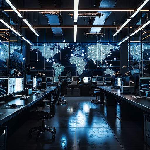 Cybersecurity firm's monitoring center office pictures