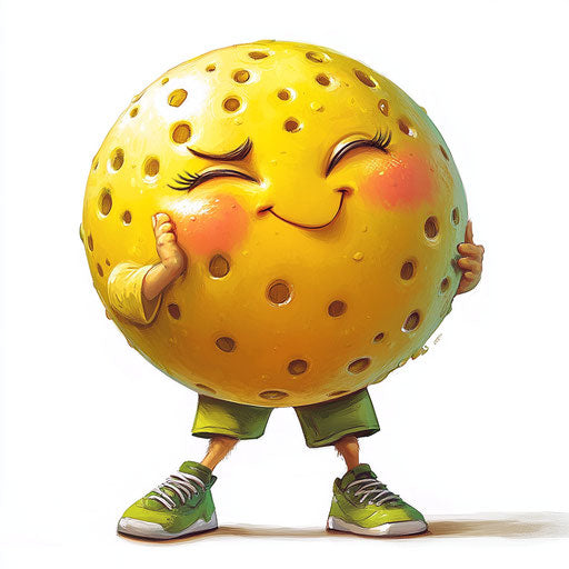 Playful Pickleball Caricature Clipart Prints