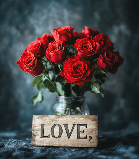 Valentine's Day red rose bouquet