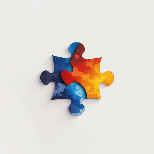 Complex puzzle with space reserved for name