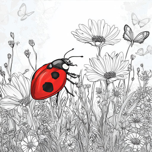 Creative Fun for Family: Lady Bug Coloring
