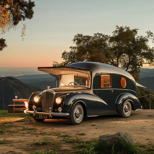 Luxurious mobile home made from 1954 Bentley R Type Continental