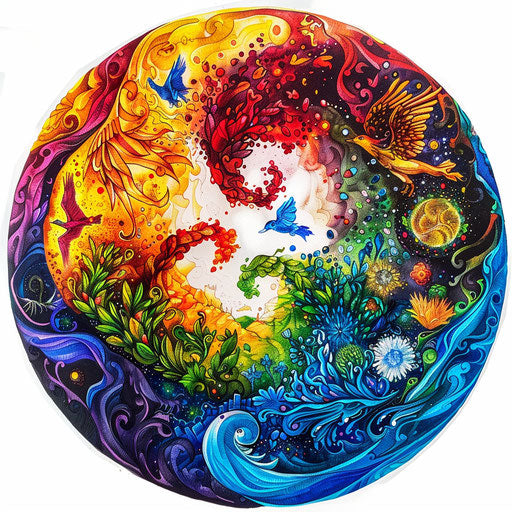 Seven days of creation in vivid tattoo artwork