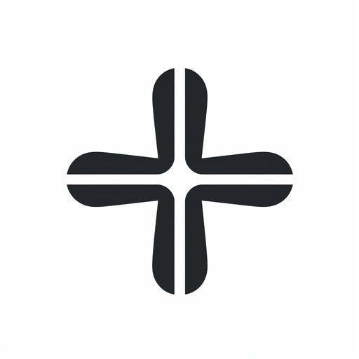 Cross clipart in Minimalist style, on white background