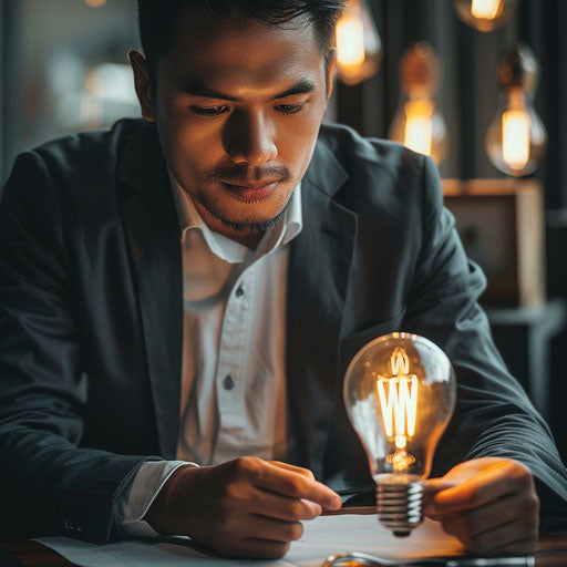 Businessman presenting an award-winning idea to investors