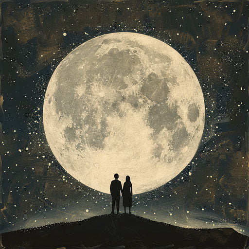 Lovers under the full moon