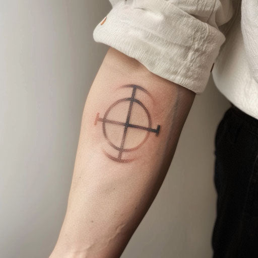 Rune circle with Elder Futhark symbols in harmonious design