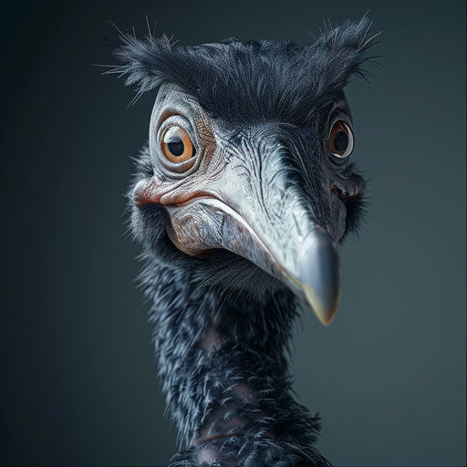 Dodo bird with a playful expression