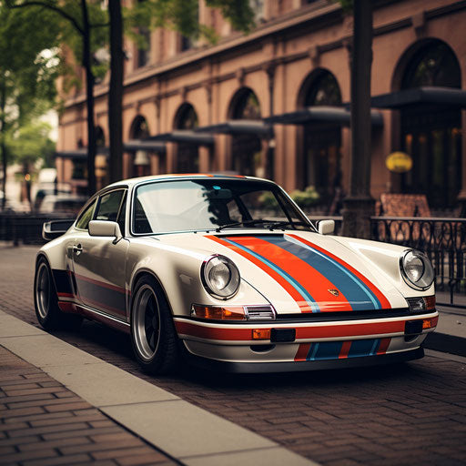 Classic Racing Stripes Porsche 911 Carrera