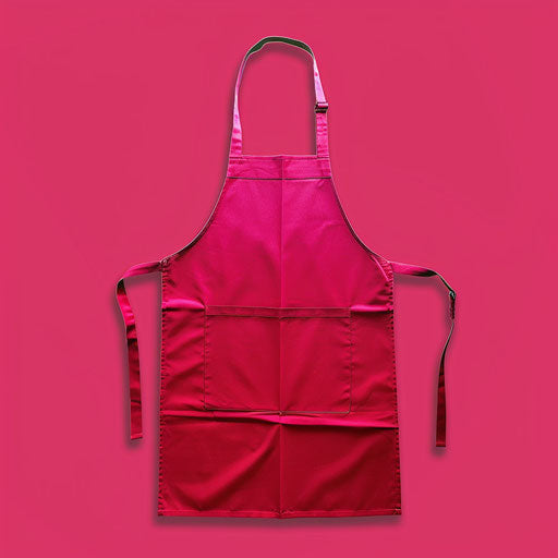 Apron clipart on bright magenta background