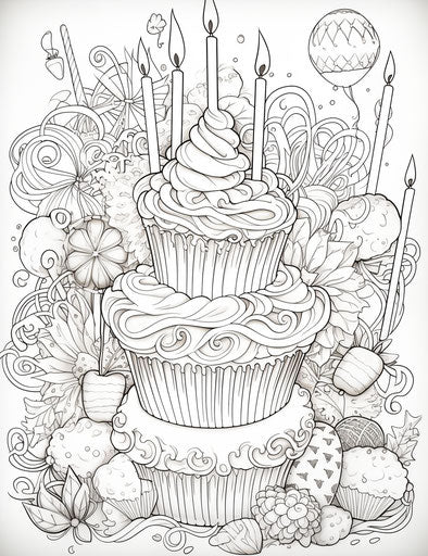 Happy birthday and free coloring pages download