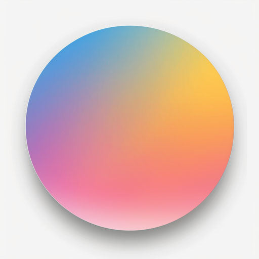 Realistic circle clipart with modern design and lighting