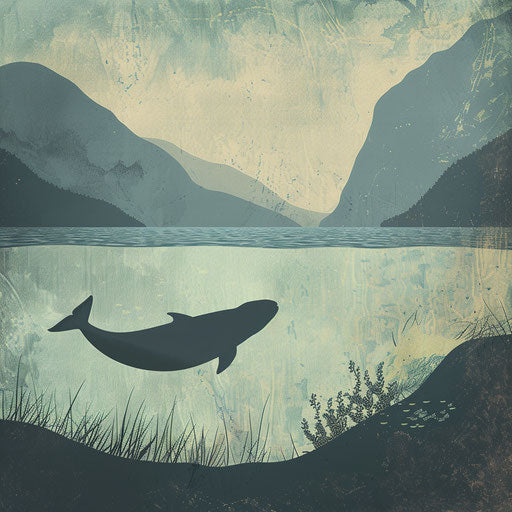 Contrast of Yangtze porpoise in river habitat