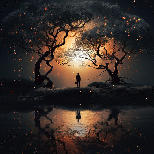 Never give up song in a noir atmosphere