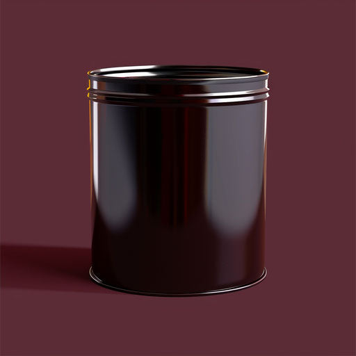 Hyperrealistic tin clipart on a deep burgundy background