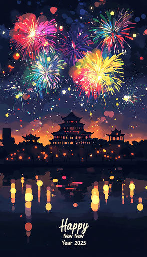 Radiant Happy New Year 2025 Images NYE Visuals