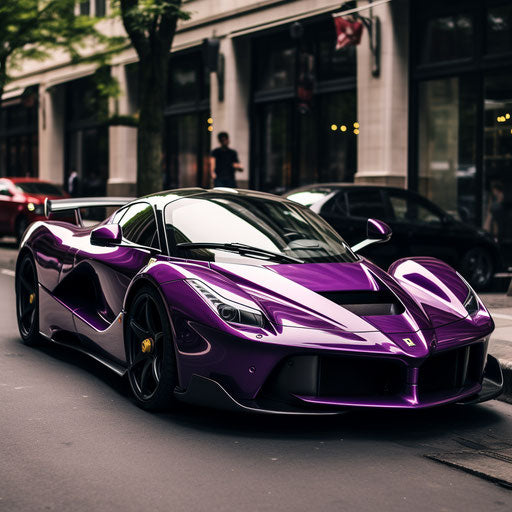 Classic bright purple LaFerrari