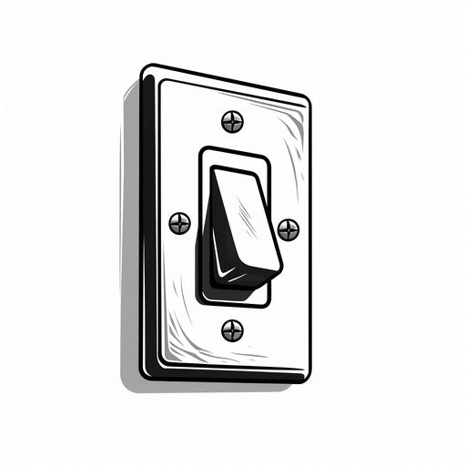 Switch clipart in the style of Chiaroscuro Art, on a white background