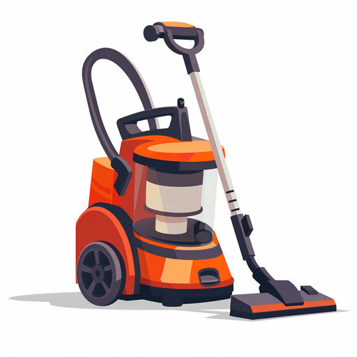 Realistic vacuum clipart on flat white background