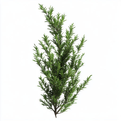 Realistic illustration of a rosemary, high resolution, no background, isolated
