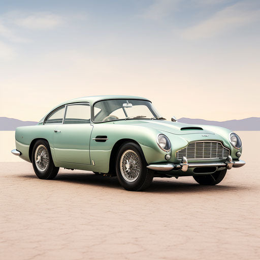 Seafoam green luxury car