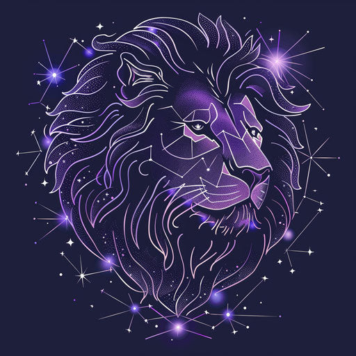 Mystical tattoo sketch of the Leo constellation