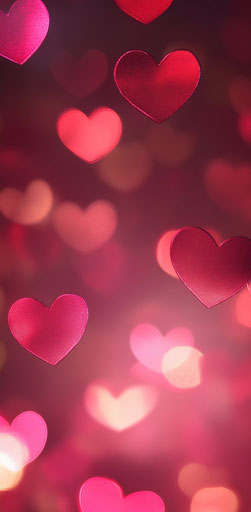 Romantic Valentine's Day mobile glow