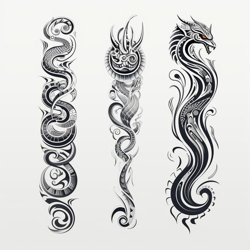 Body Art: Designs for Arms and Legs, Dayak-inspired