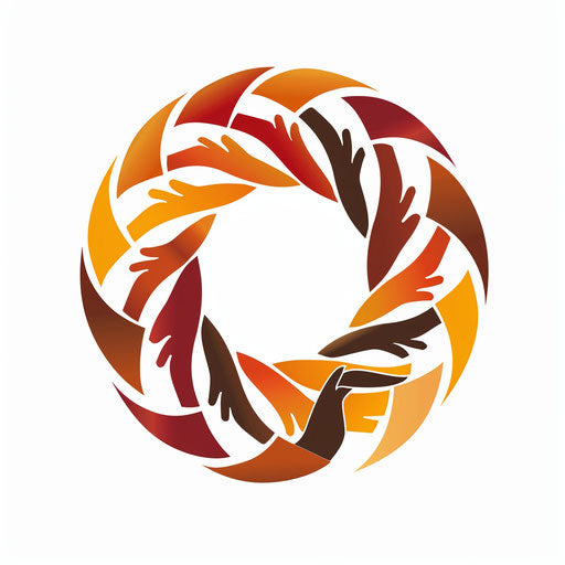 Unity and diversity: hands in circle