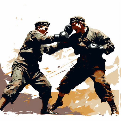 Fist artwork in the style of Chiaroscuro Art, on white background