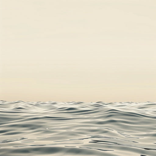 Water clipart in realistic style on flat cream background