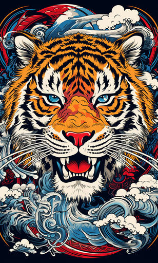 Cultural mash-up, gritty iconic style, Japanese influences