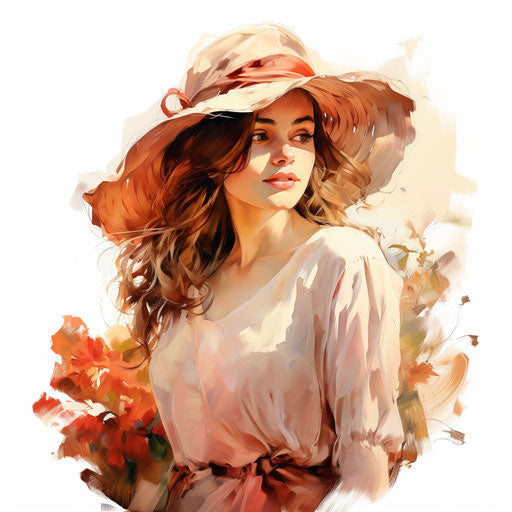 Clipart drawing in the style of Oil painting