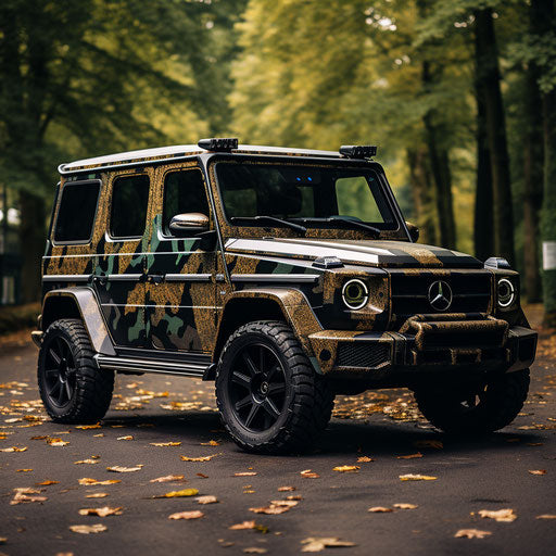 Classic camouflage Mercedes Benz G Wagon