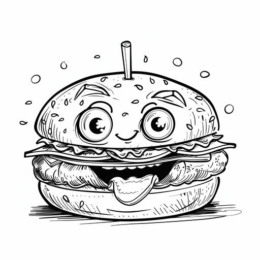 Smiling burger