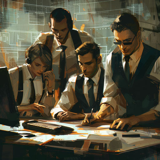 Credit card fraud detection team in action