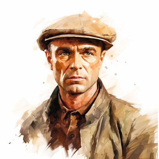 Actor illustration in the style of oil painting
