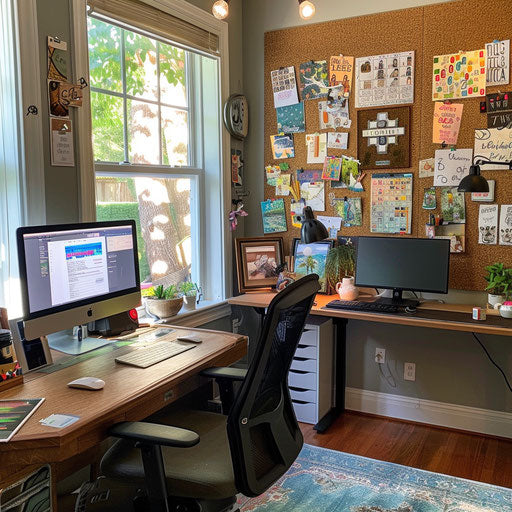 DIY bulletin board for organizing tasks and family activities