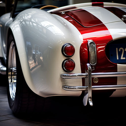 Shelby Cobra AC car with larger exhausts
