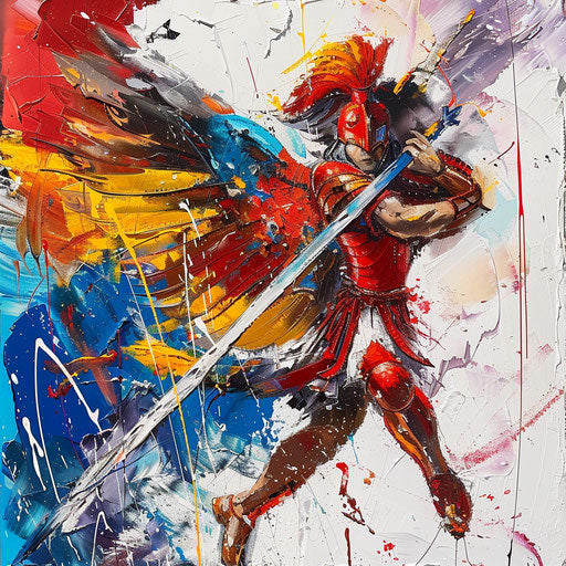 Abstract Interpretation of Saint Michael in Battle