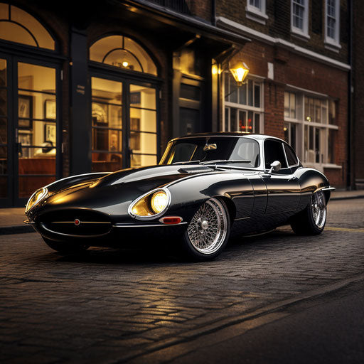 Jaguar e type car Optical tuning