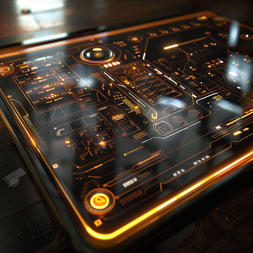 High-tech gadget interface design