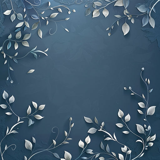 Realistic wedding card clipart on flat indigo background