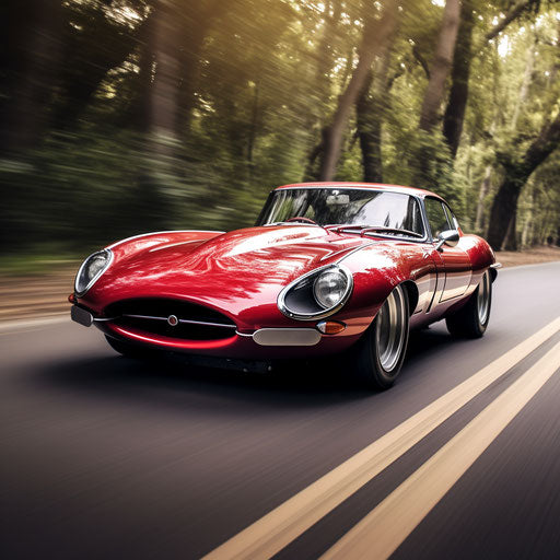 Jaguar e type car Pro Touring