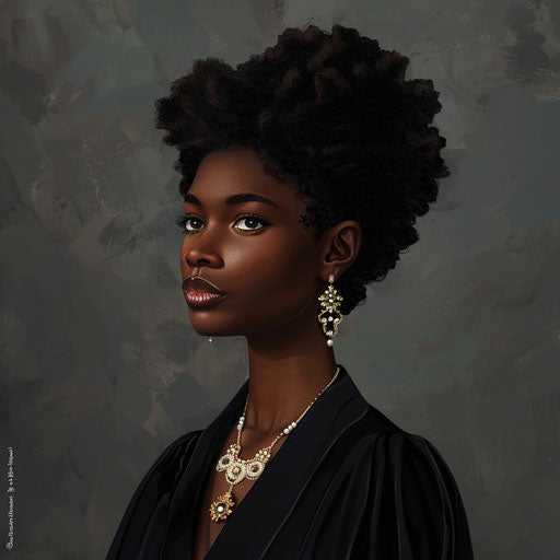 Realistic Juneteenth clipart on slate grey background