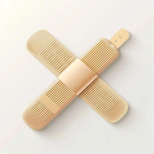 Realistic Band Aid Clipart with Dynamic Shadows