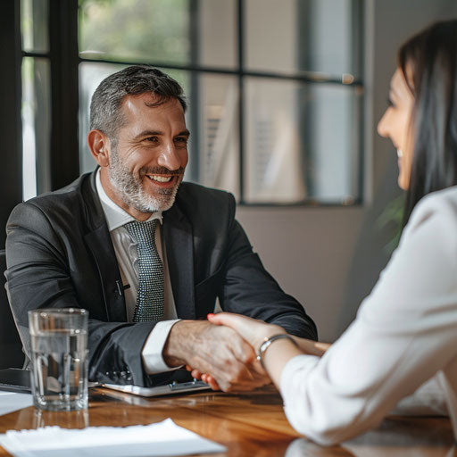 Deal sealed in a modern boardroom