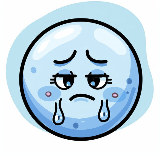 Cute icon of a crying emoji