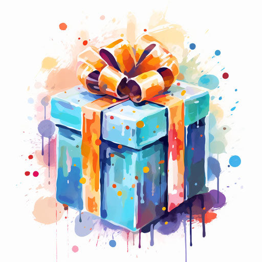 Impressionistic Art on white background